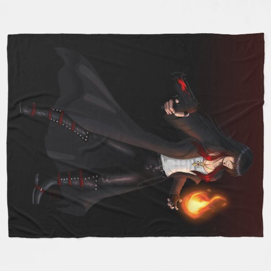 TSDS: Seth, God van Chaos Fleece Deken (Voorkant (Horizontaal))