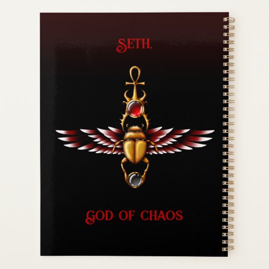 TSDS: Seth, God van Chaos Planner (Achterkant)