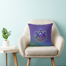 TSDS: Van leven en liefde Logo Blauw en Groen  Kussen