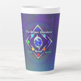 TSDS: Van leven en liefde Logo Blauw en Groen   Latte Mok