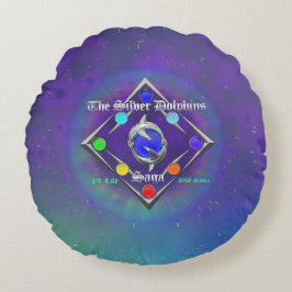 TSDS: Van leven en liefde Logo Blauw en Groen   Rond Kussen
