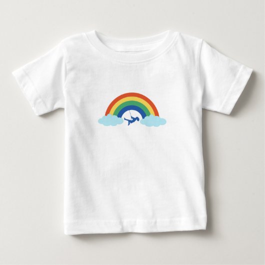 Tshirt baby kids spel regenboog (Voorkant)