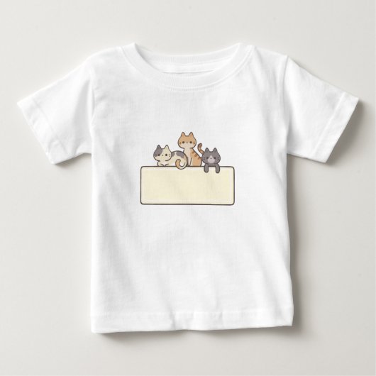 Tshirt baby logo de katten  (Voorkant)
