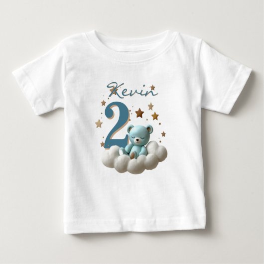 tshirt bear birthday party (Voorkant)