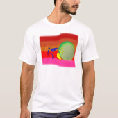tshirt capoeira martiel arts rainbow ax abada (Voorkant)