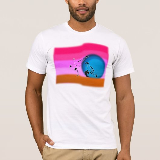 tshirt capoeira martiel arts rainbow ax abada (Voorkant)