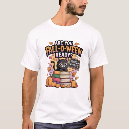 Tshirt Cat hallowen (Voorkant)