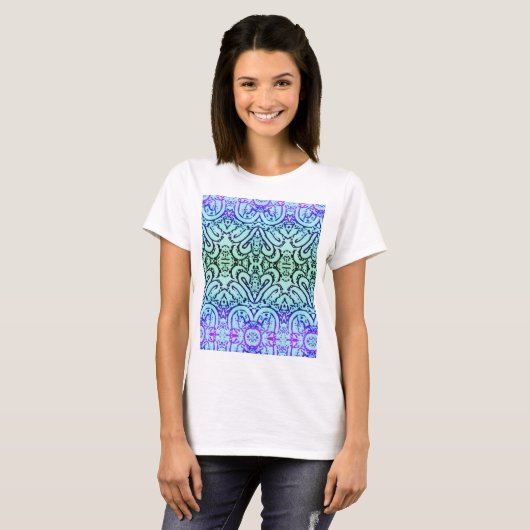 Tshirt - Cool-Kleurig Abstract (Voorkant volledig)