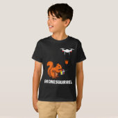 Tshirt Eekhoorn Drone Piloot Quadcopter Operators (Voorkant volledig)