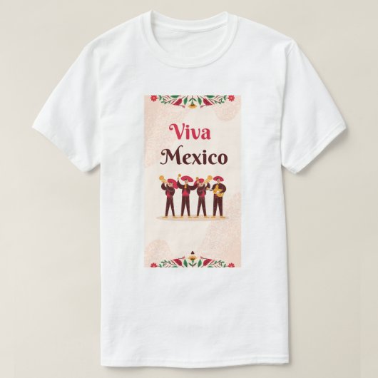 Tshirt for men viva mexico  (Design voorkant)