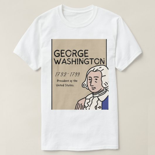 Tshirt George Washington  (Design voorkant)