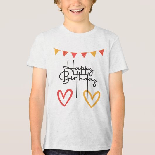 Tshirt Happy Birthday (Voorkant)