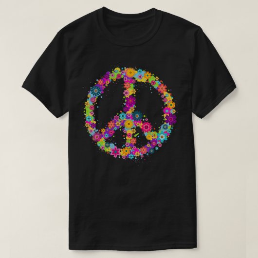 TShirt Hippie kostuum Stropdas Die 60s 70s TShirt (Design voorkant)