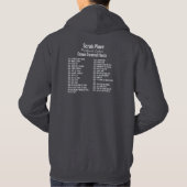 Tshirt / hoodie met licht schrijven op de rug voor (Achterkant)