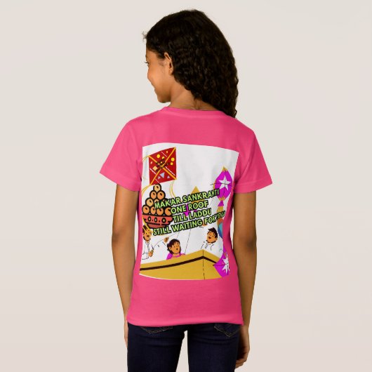 Tshirt Indian festival hinduism  (Achterkant volledig)