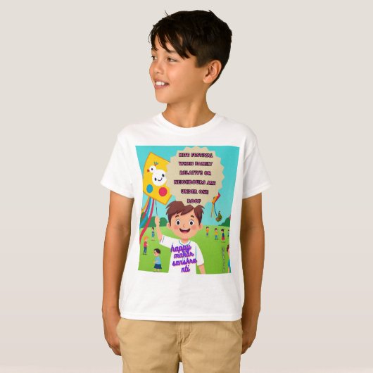 Tshirt Indiase festivals (Voorkant volledig)