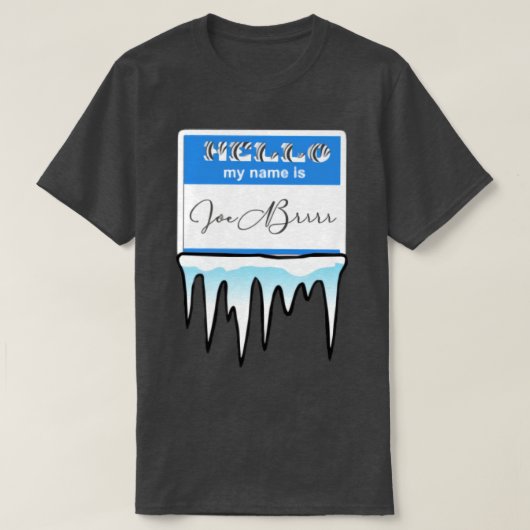 TShirt Joe Brrrr Blue (Design voorkant)