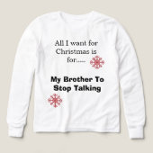 Tshirt Kinder lange mouw - Funny Xmas (Voorkant)