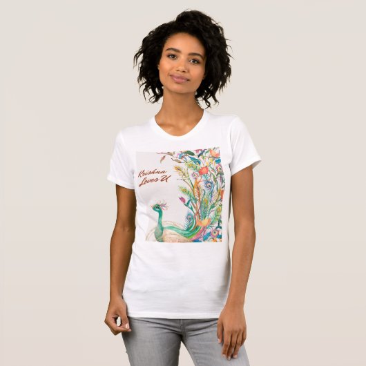 TShirt Krishna houdt van u (Voorkant volledig)
