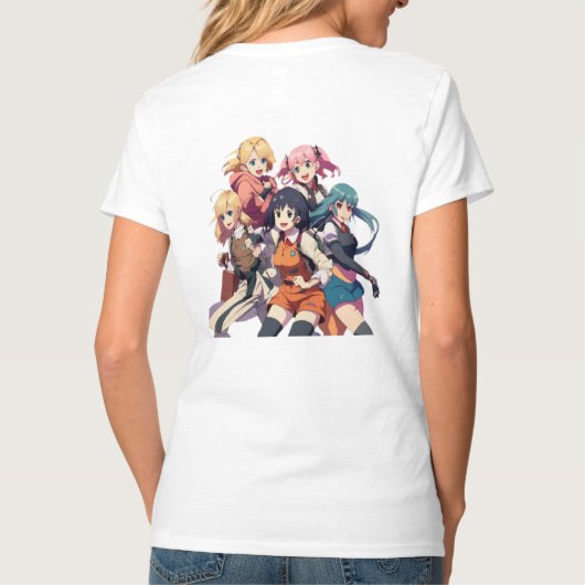 TShirt manga pop kunstliefhebbers anime grappig vo (Achterkant)