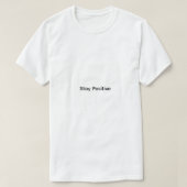 Tshirt mannen blijf positief (Design voorkant)