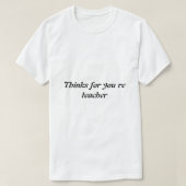 Tshirt mannen voor de leerkracht (Design voorkant)