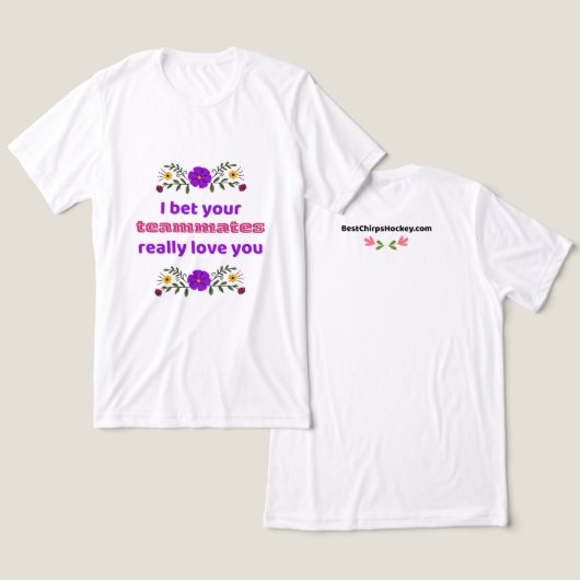 Tshirt Men Hockey Gift Teammates (Ontwerp Voorkant & Achterkant)