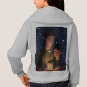 Tshirt met een afbeelding van een meisje en haar m (Achterkant)