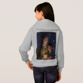 Tshirt met een afbeelding van een meisje en haar m (Achterkant volledig)