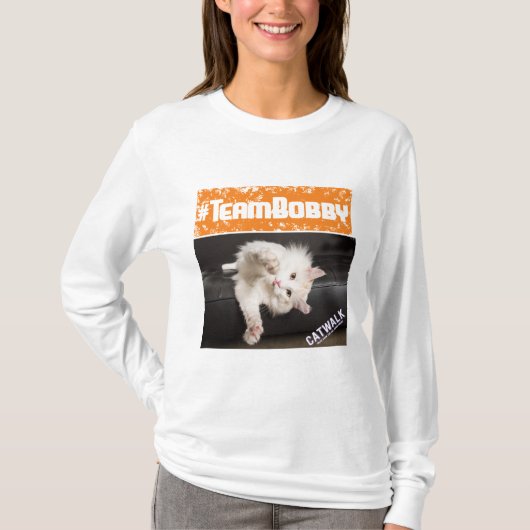 Tshirt met lange mouwen van #TeamBobby - vrouwen (Voorkant)