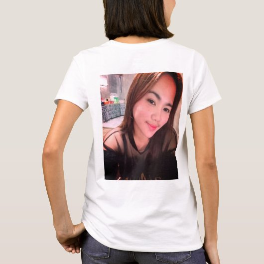 Tshirt met mooi meisje (Achterkant)