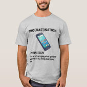 Tshirt met uitstelgedrag (Voorkant)