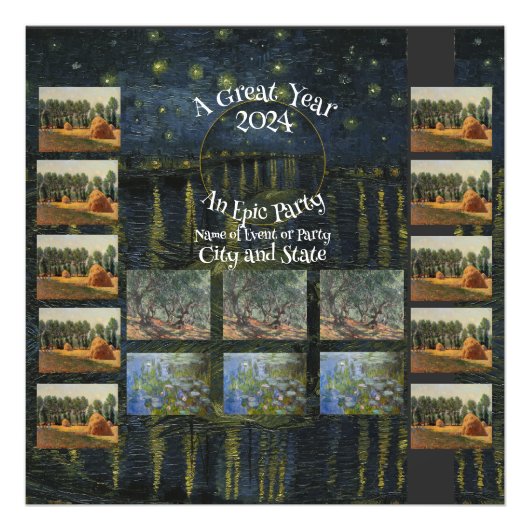 Tshirt Mok Magnet 2024 Servet Foto Poster Party (Voorkant)