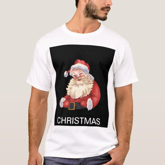 Tshirt ontwerp met kerstprint welkomstwinkel. (Voorkant)