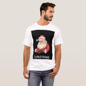 Tshirt ontwerp met kerstprint welkomstwinkel. (Voorkant volledig)