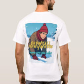 Tshirt Recall , find love, memories in snowfall  (Achterkant)
