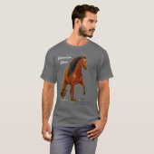 Tshirt, Red Peruvian Paso, Crazy Horse Lady T-shirt (Voorkant volledig)