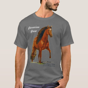 Tshirt, Red Peruvian Paso, Crazy Horse Lady T-shirt