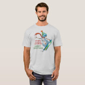 Tshirt - Snowboarding met Kerstmis Snowman (Voorkant volledig)