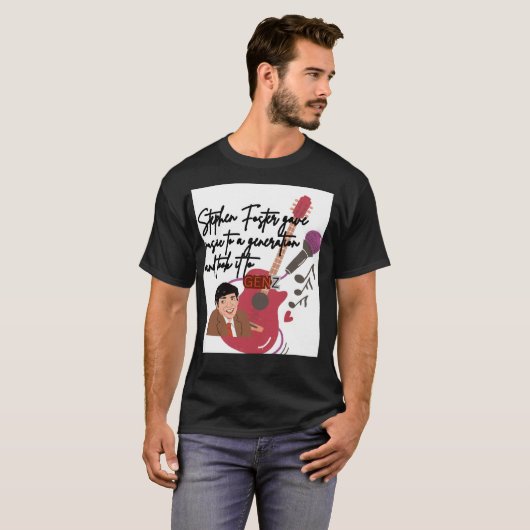 Tshirt Stephen fosters (Voorkant volledig)