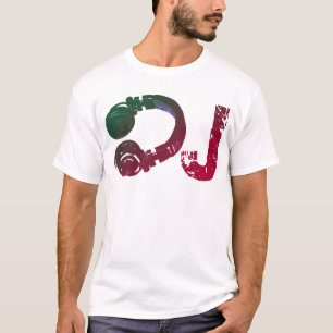 tshirt voor de dj met een coole hoofdtelefoon