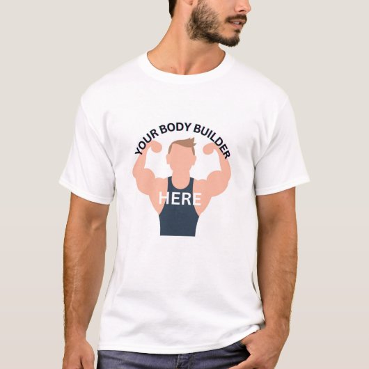 Tshirt voor mannen, je bodybuilder tshirt, voor el (Voorkant)