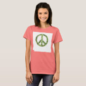 Tshirt voor vredesbordactie Groen (Voorkant volledig)