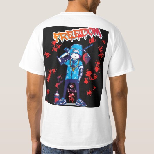 Tshirt "VRIJHEID" (Achterkant)