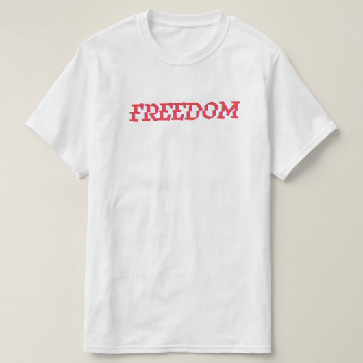Tshirt "VRIJHEID" (Design voorkant)