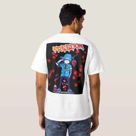 Tshirt "VRIJHEID" (Achterkant volledig)