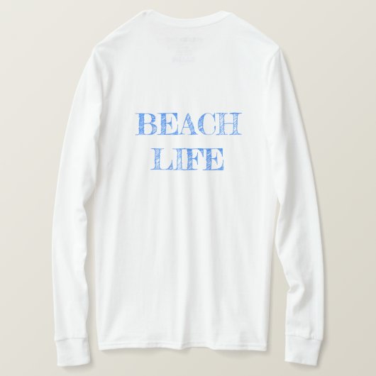 Tshirt; vuurtoren 5; blauw t-shirt (Design achterkant)