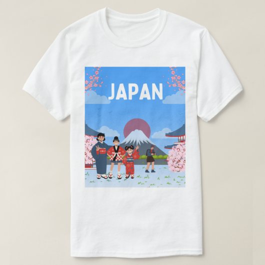 Tshirt welkom in Japan (Design voorkant)