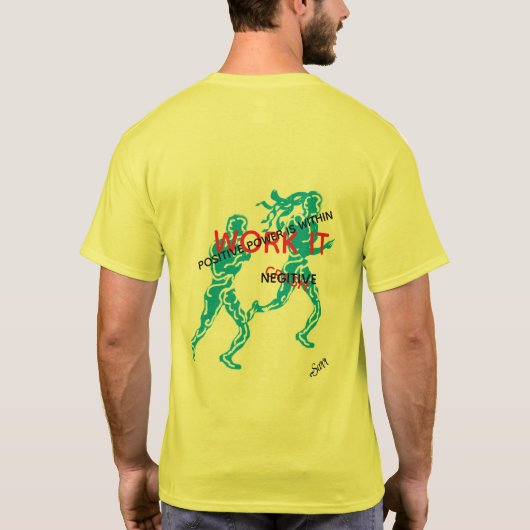TShirt : Werk het Positieve (Achterkant)