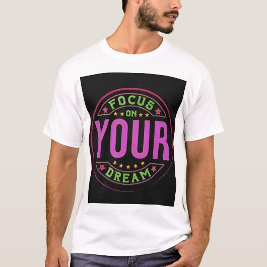 Tshirt wit gedrukt in nieuw design (Voorkant)